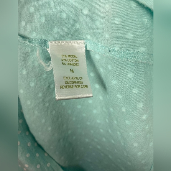 Garnet Hill Polka‎ Dot Modal Cotton Women Top Size M - Picture 4 of 7